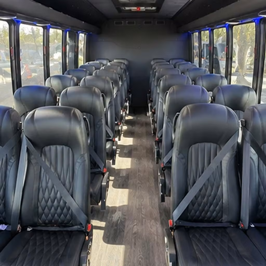 30 passenger minibus interior