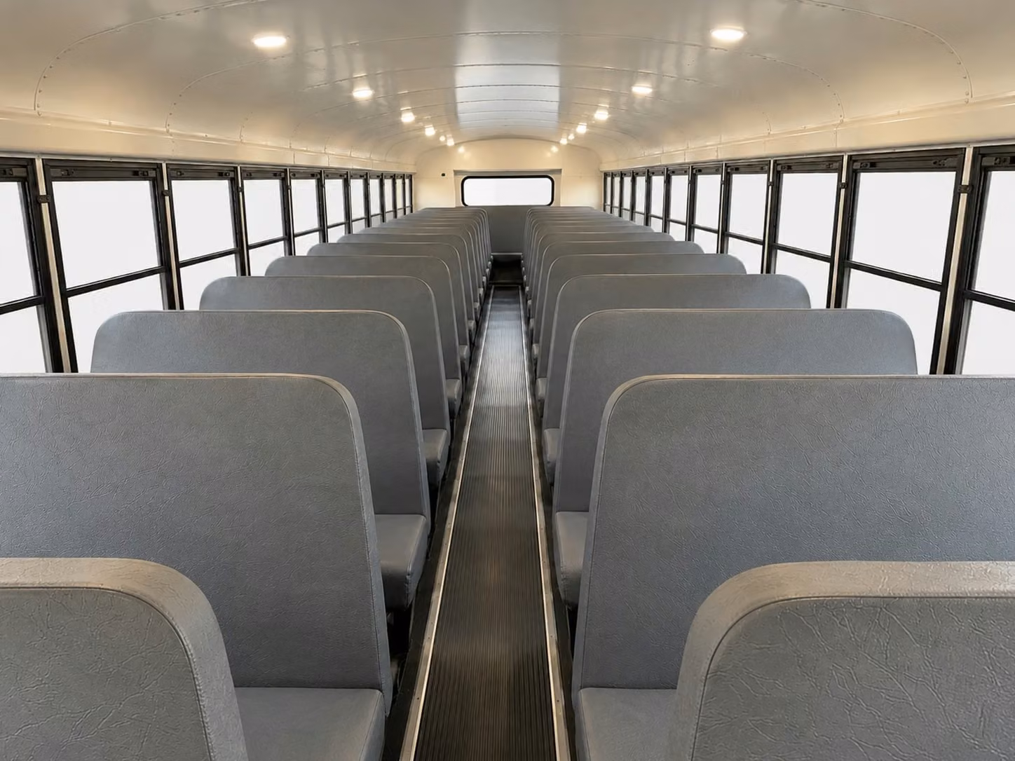 school bus inside