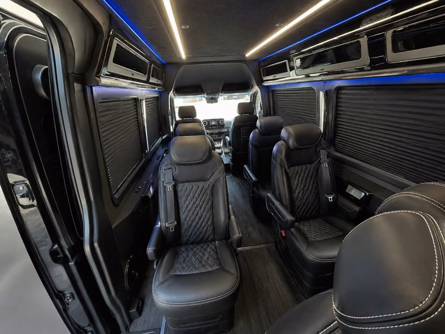 sprinter van with driver inside
